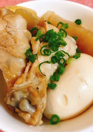 手羽元と大根の甘辛煮♡-レシピのメイン写真