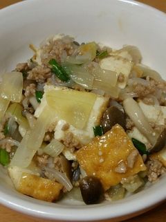 ちょいピリ辛⭐厚揚と豚肉のとろ~り炒め煮-レシピのメイン写真