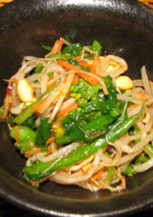 豆もやしと菜の花の中華サラダ-レシピのメイン写真
