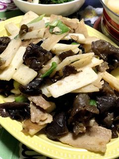 山芋ときくらげの豚炒め-レシピのメイン写真