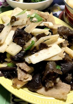 山芋ときくらげの豚炒め-レシピのメイン写真