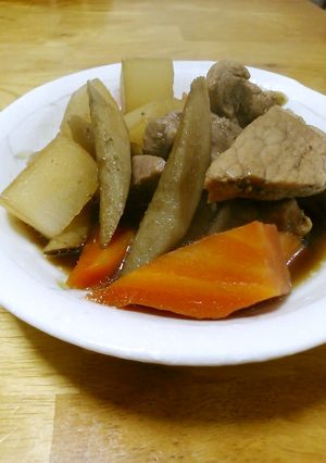 豚かたまりと根菜の煮物-レシピのメイン写真