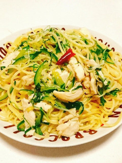鶏ムネの和風パスタ-レシピのメイン写真