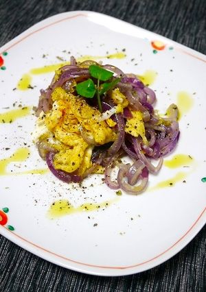 簡単！レンチン玉葱とふわふわ卵-レシピのメイン写真