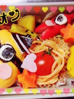 ミニオンキャラ弁-レシピのメイン写真