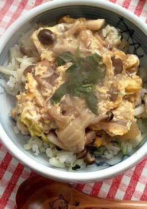 うどんチャーハン・煮物の玉子とじかけ-レシピのメイン写真