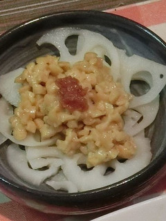 味も見た目も美しい・レンコンの梅納豆-レシピのメイン写真