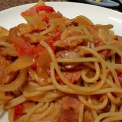 รูปของ 【パスタ】簡単！アマトリチャーナロッソ☆