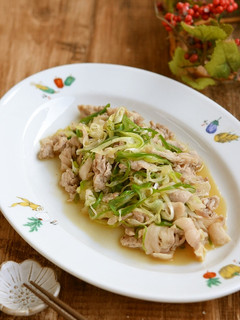 豚こま切れ肉のねぎ塩炒め【作り置き】-レシピのメイン写真