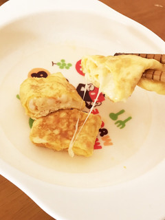 とろ〜り♡鮭チーズの卵焼き-レシピのメイン写真