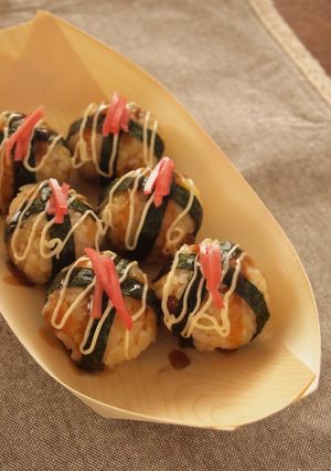 タコなしで！？たこ焼き風おにぎり-レシピのメイン写真