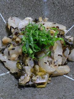 鯛とすぐき漬けの塩昆布和え-レシピのメイン写真
