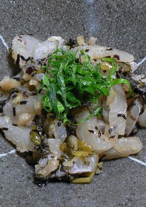 鯛とすぐき漬けの塩昆布和え-レシピのメイン写真