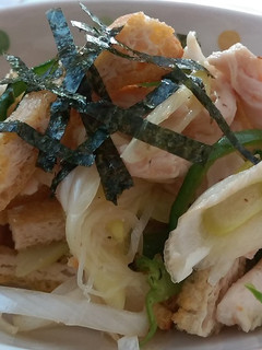 鶏ハムと油揚げのわさび醤油和え-レシピのメイン写真