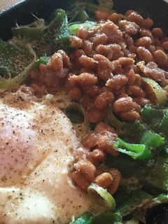 ネギたっぷりの納豆エッグ-レシピのメイン写真