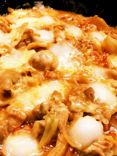 キャンプ 簡単チーズタッカルビ 餅旨い-レシピのメイン写真