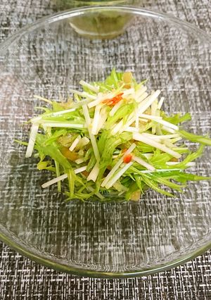 水菜と中華クラゲのサラダ-レシピのメイン写真