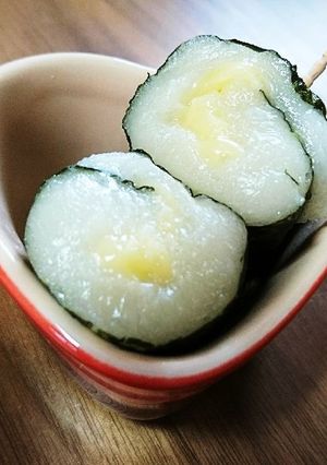 余ったお餅リメイク☆巻き巻きチーズ磯部餅-レシピのメイン写真