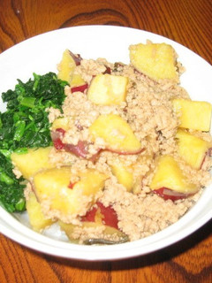 紅はるかのそぼろ丼-レシピのメイン写真