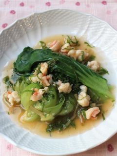 チンゲン菜のえび大葉あんかけ-レシピのメイン写真