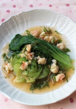 チンゲン菜のえび大葉あんかけ-レシピのメイン写真