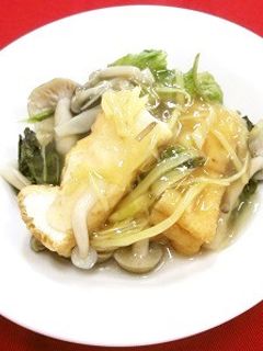 サニーレタスと厚揚げのサッと煮-レシピのメイン写真