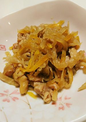 鶏皮入り切り干し大根の煮物-レシピのメイン写真