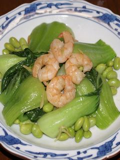 エビとチンゲン菜の中華風炒め-レシピのメイン写真