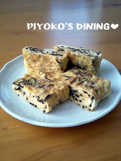 ふんわりうまぁ❤マヨごま塩こんぶの卵焼き-レシピのメイン写真