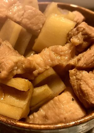 豚バラとレンコンの煮物-レシピのメイン写真