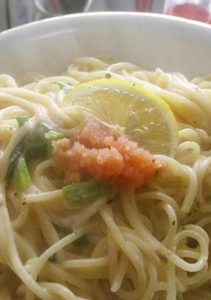 カップスープの素で♪明太クリームパスタ-レシピのメイン写真