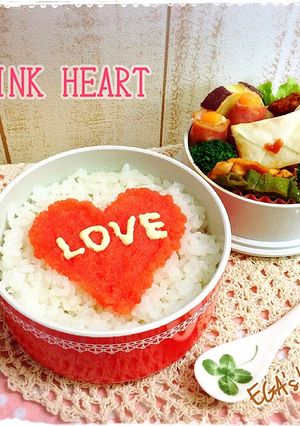 ラブ弁 ピンク-レシピのメイン写真