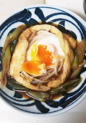 油あげの巣ごもり卵-レシピのメイン写真