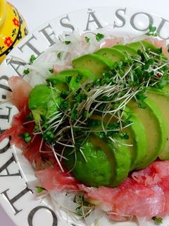生ハム×アボカドdeさっぱりサラダ♪-レシピのメイン写真