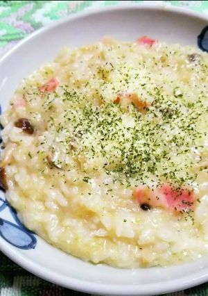ベーコンとキノコのポタージュリゾット-レシピのメイン写真