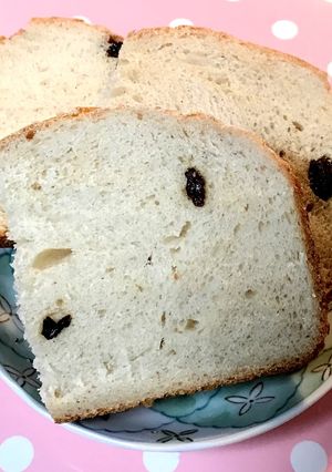 HBで簡単！しっとりレーズン食パン-レシピのメイン写真