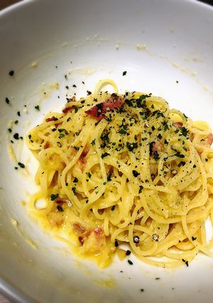 最強卵かけパスタ〜カルボナーラ風〜-レシピのメイン写真