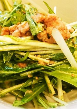 水菜とツナのごま油香るサラダ-レシピのメイン写真