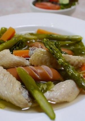 手羽中と野菜のブイヨン煮-レシピのメイン写真