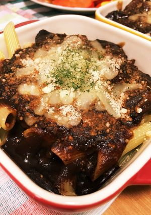 残ったシチューをリメイク、ペンネグラタン-レシピのメイン写真