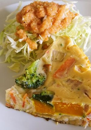 野菜たっぷりオープンオムレツ-レシピのメイン写真
