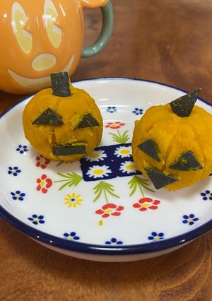簡単ハロウィン🎃かぼちゃくん-レシピのメイン写真