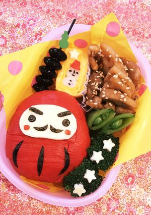 キャラ弁♡だるまさん-レシピのメイン写真
