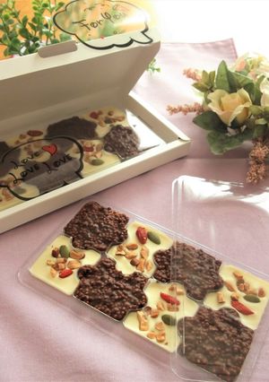 バレンタインに♪W&Bパズルチョコ-レシピのメイン写真