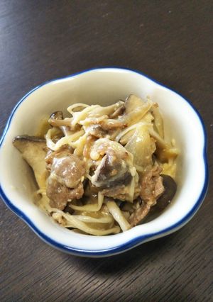 イロイロきのこと豚こま肉の味噌炒め-レシピのメイン写真