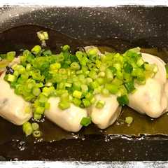 A picture of ふわふわ牡蠣の昆布焼き.