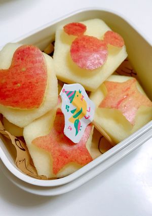 受験生がんばれ！お弁当に。合格りんご！-レシピのメイン写真
