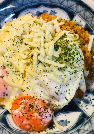 目玉焼き＆ケチャップライスのプレート-レシピのメイン写真