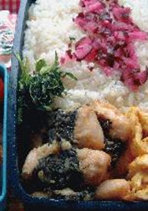 ★今日のお弁当★ かじきの磯部揚げ-レシピのメイン写真