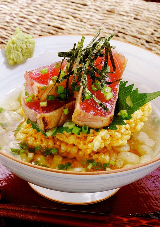 炙りマグロとおこげ茶漬け-レシピのメイン写真